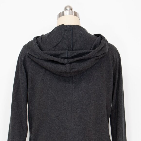 DKNY Jeans Vintage 90s Cotton Hooded Maxi Dress Charcoal Gray M - Picture 4 of 7